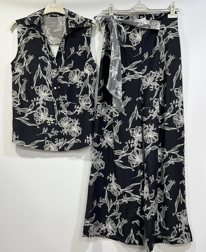 PHARDI Floral Print Women’s Two-Piece Set