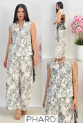 PHARDI Floral Print Women’s Two-Piece Set