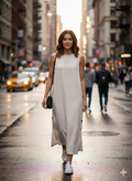 Elegant Linen Maxi Dress – Lightweight Summer Chic