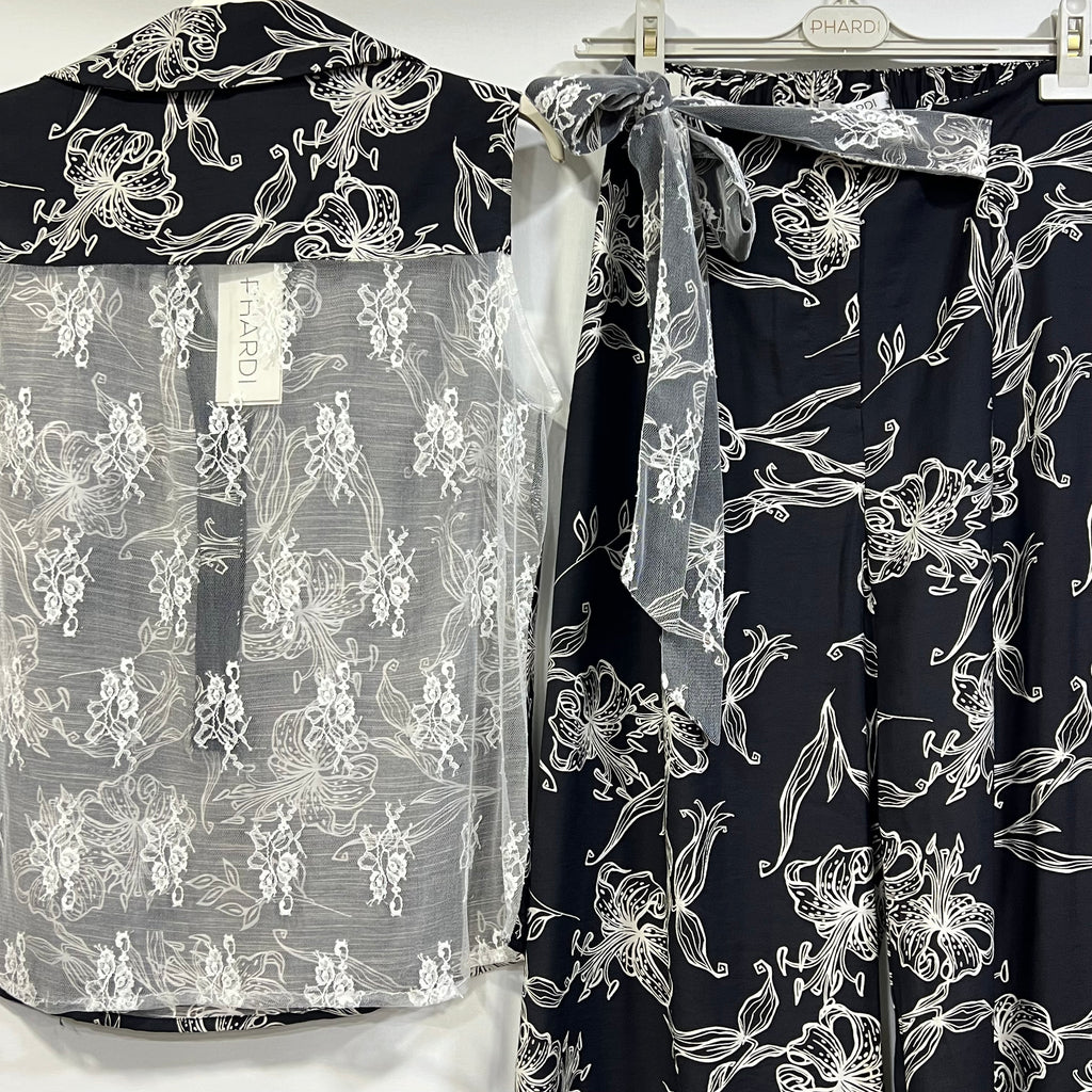 PHARDI Floral Print Women’s Two-Piece Set